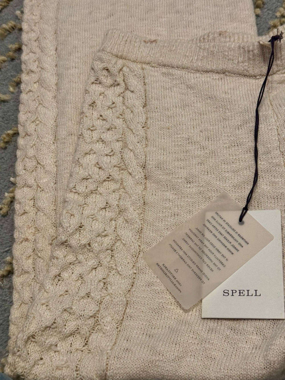 πΎ Spell & The Gypsy Collective Highland Knit Pants β Cream β Size S β NWT πΎ - Picture 13 of 16